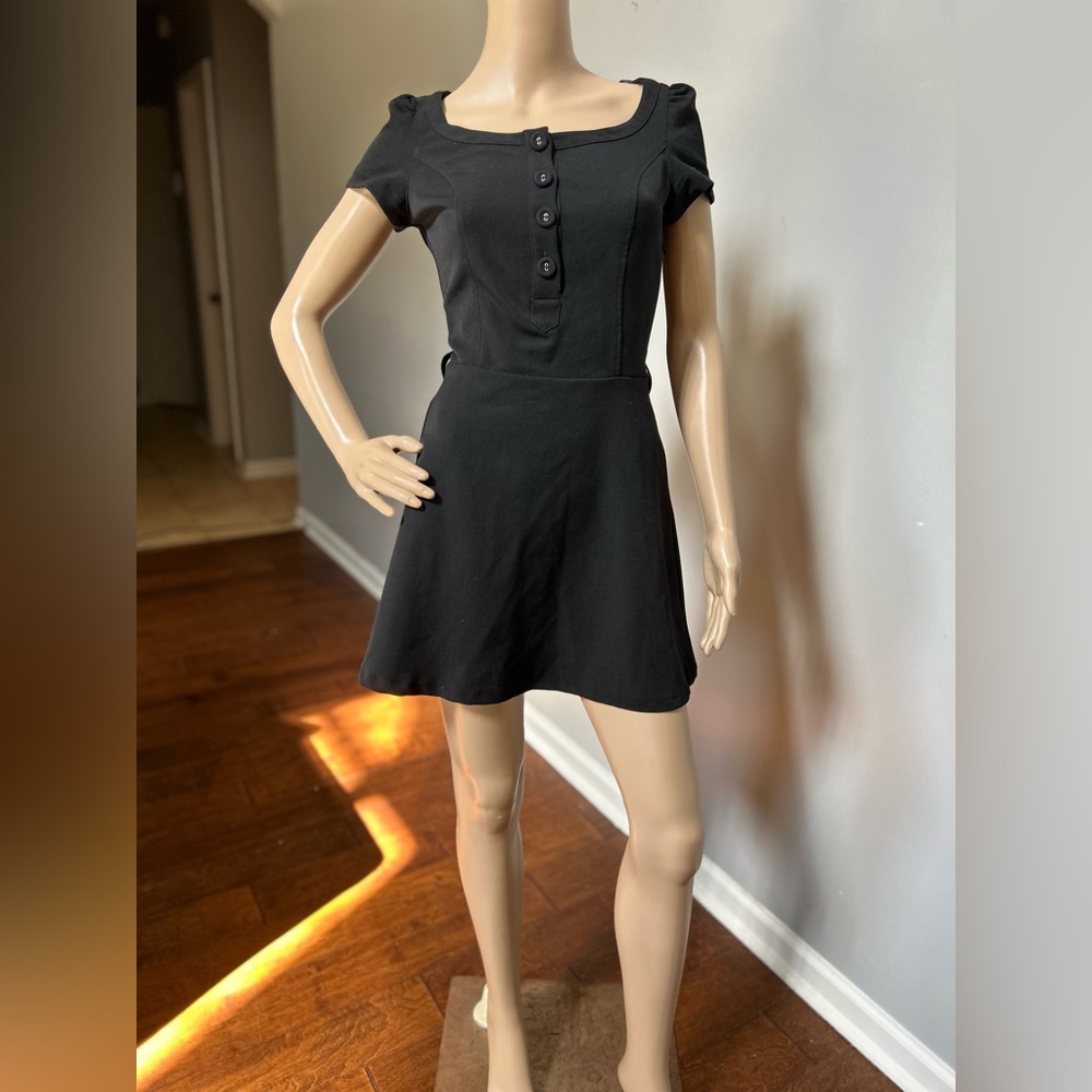 Zara Trafaluc Black Skater Dress